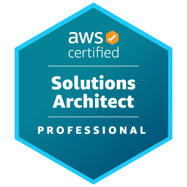 AWS Certified Solutions Architect Professional certification badge